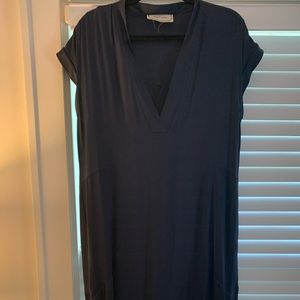 Malene Birger Navy Silk Maxi Dress